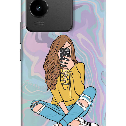 Selfie Girl Vivo T2 Pro 5G Hard Case Back Cover by Casekaro
