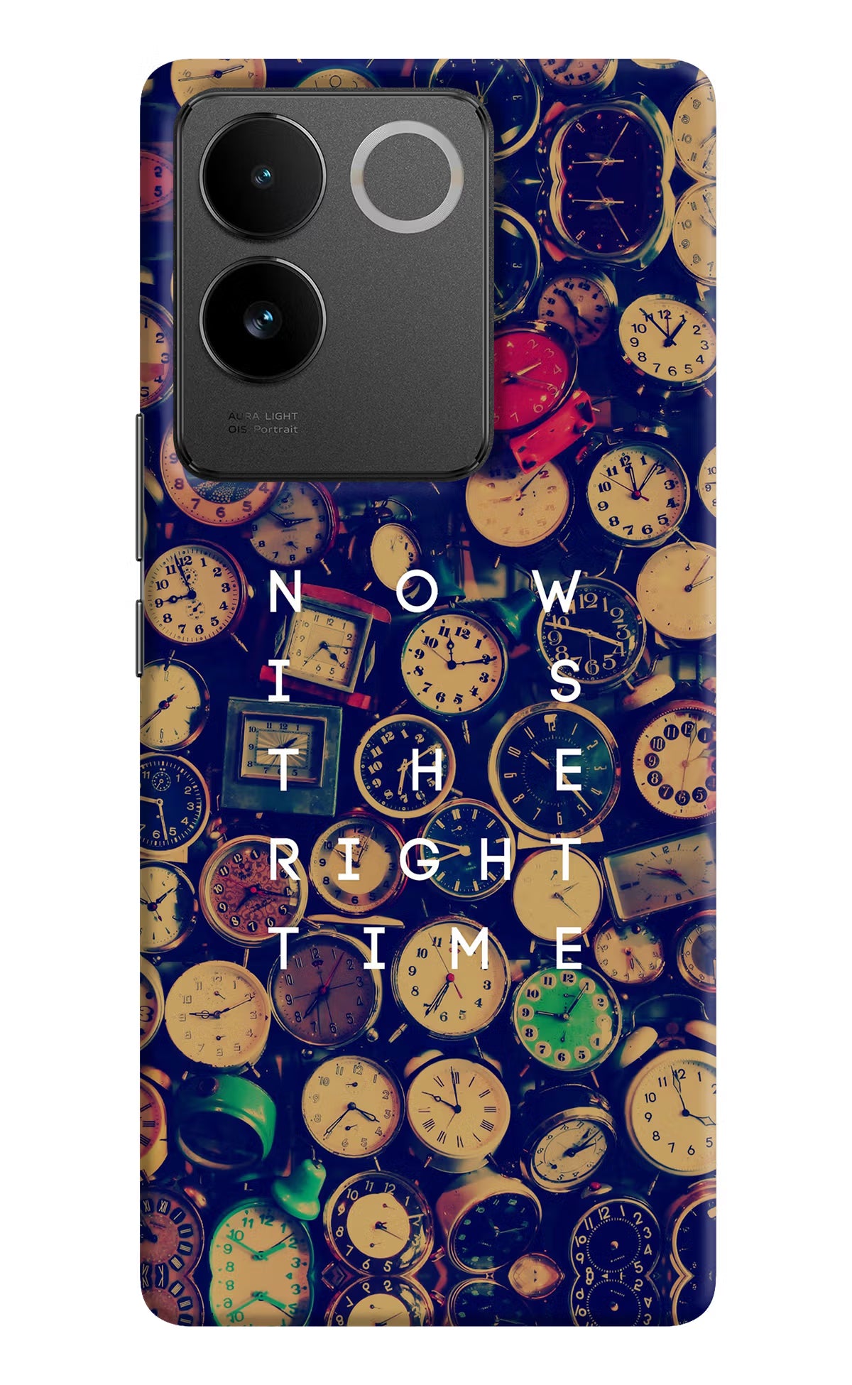 Now is the Right Time Quote Vivo T2 Pro 5G Hard Case Back Cover by Casekaro