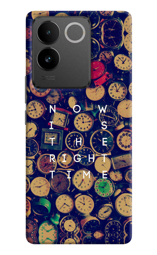 Now is the Right Time Quote Vivo T2 Pro 5G Hard Case Back Cover by Casekaro