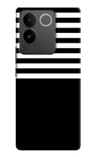 Black and White Print Vivo T2 Pro 5G Hard Case Back Cover by Casekaro