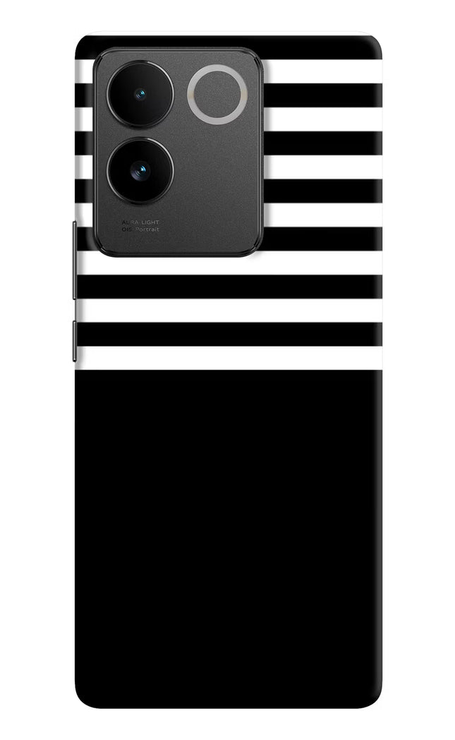 Black and White Print Vivo T2 Pro 5G Hard Case Back Cover by Casekaro