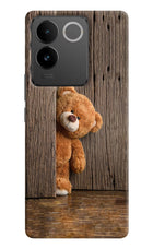 Teddy Wooden Vivo T2 Pro 5G Hard Case Back Cover by Casekaro