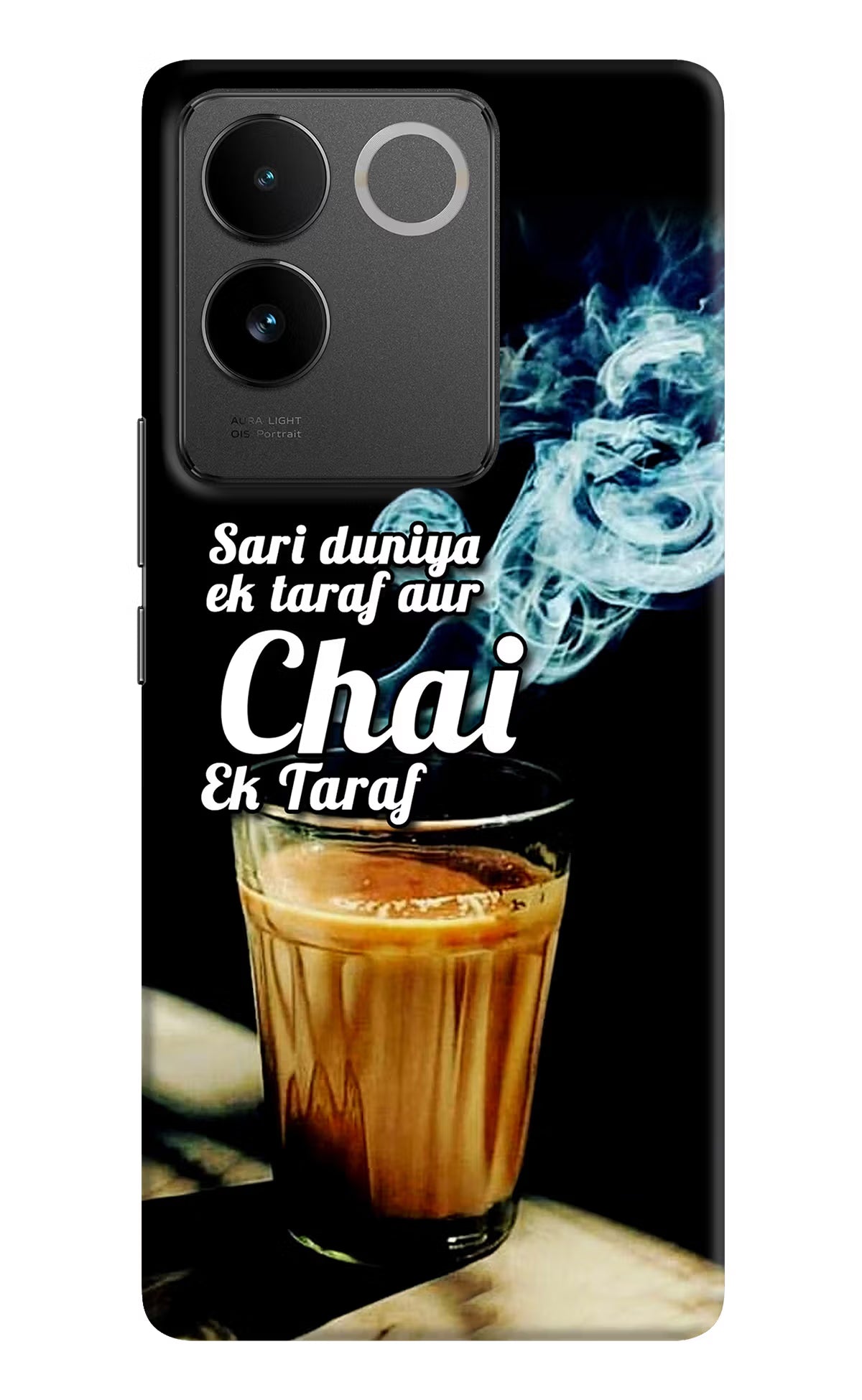 Chai Ek Taraf Quote Vivo T2 Pro 5G Hard Case Back Cover by Casekaro