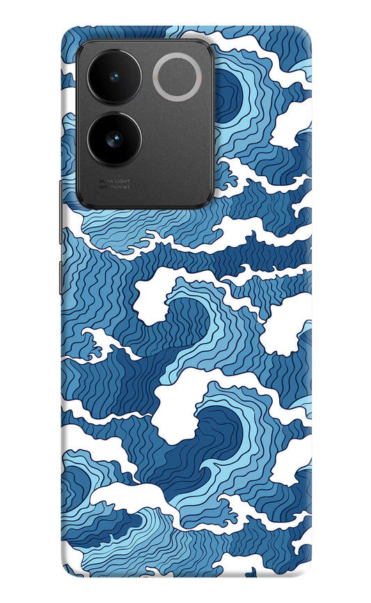 Blue Waves Vivo T2 Pro 5G Hard Case Back Cover by Casekaro