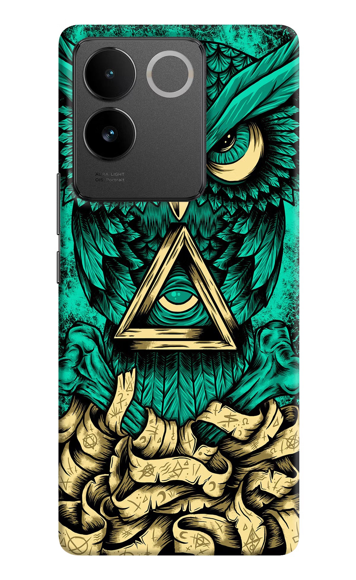 Green Owl Vivo T2 Pro 5G Hard Case Back Cover by Casekaro