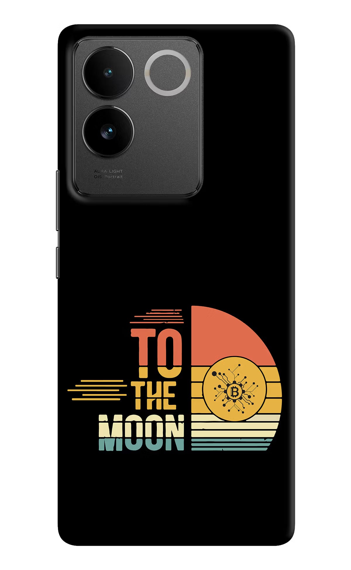 To the Moon Vivo T2 Pro 5G Hard Case Back Cover by Casekaro