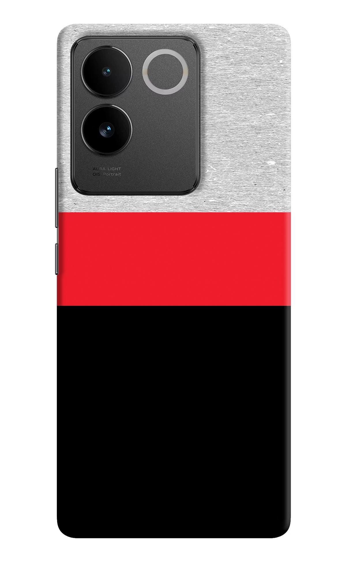 Tri Color Pattern Vivo T2 Pro 5G Hard Case Back Cover by Casekaro