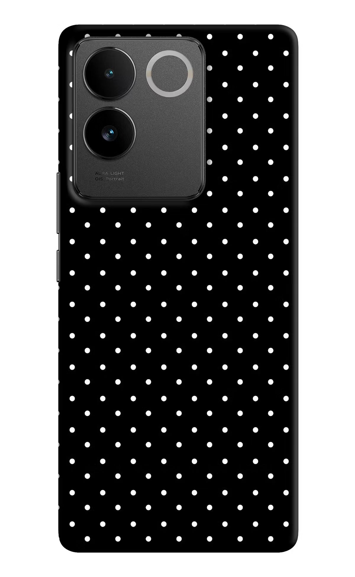 White Dots Vivo T2 Pro 5G Hard Case Back Cover by Casekaro
