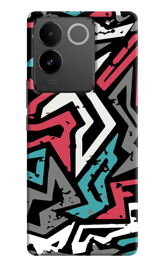 Geometric Graffiti Vivo T2 Pro 5G Hard Case Back Cover by Casekaro