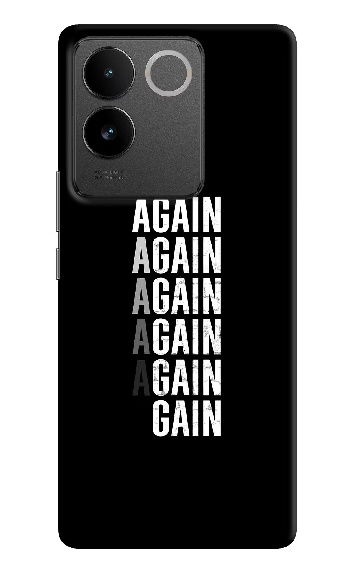 Again Again Gain Vivo T2 Pro 5G Hard Case Back Cover by Casekaro