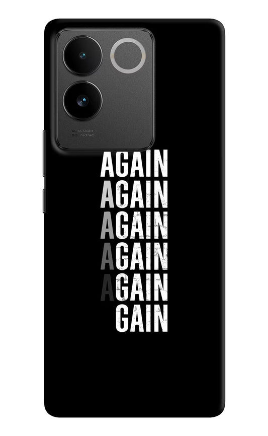 Again Again Gain Vivo T2 Pro 5G Hard Case Back Cover by Casekaro
