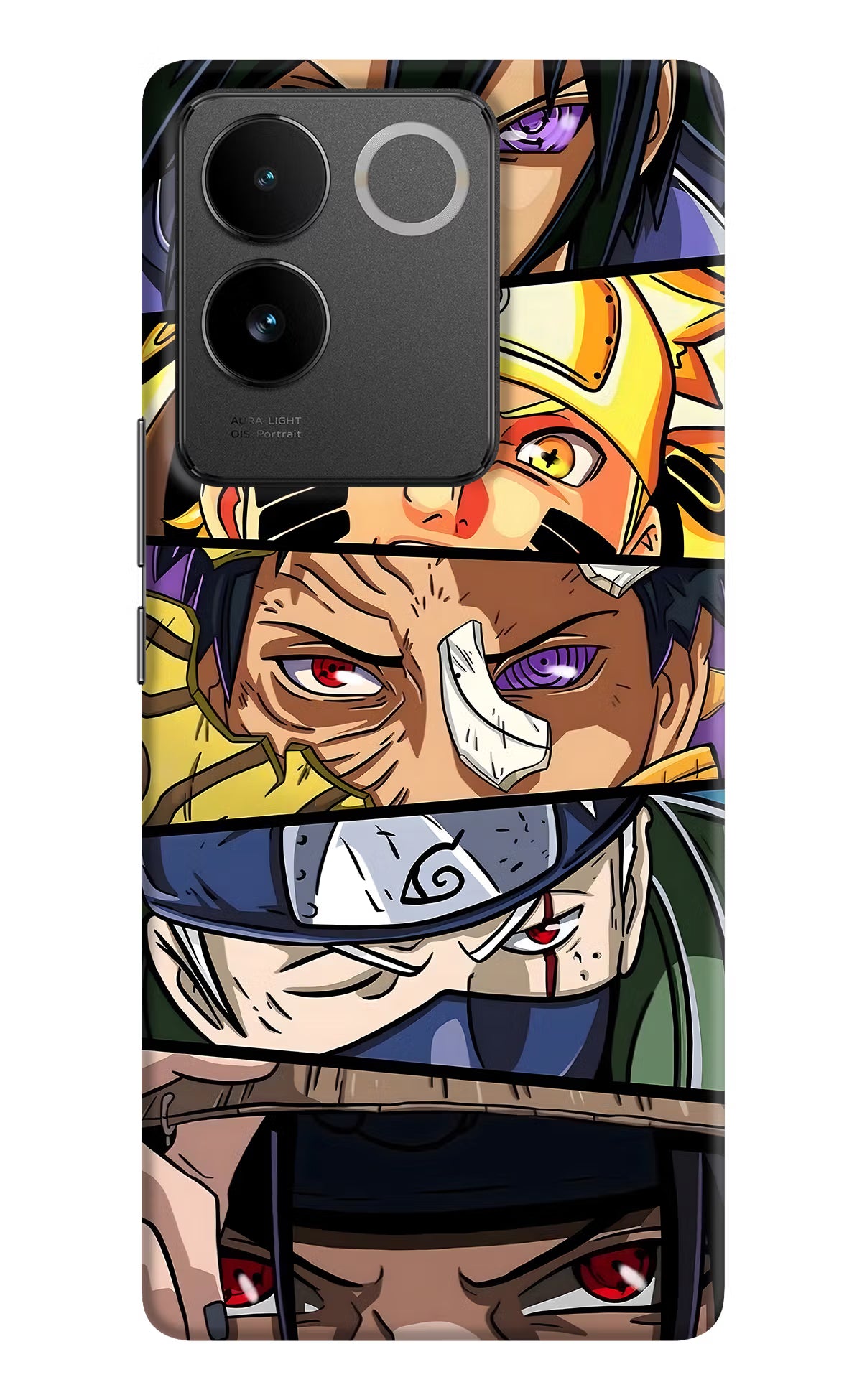 Naruto Character Vivo T2 Pro 5G Hard Case Back Cover by Casekaro
