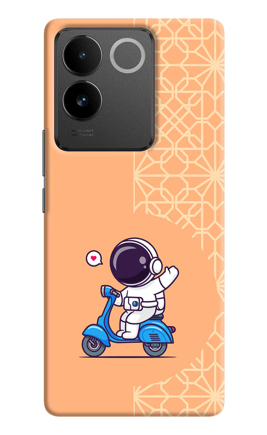 Cute Astronaut Riding Vivo T2 Pro 5G Hard Case Back Cover by Casekaro