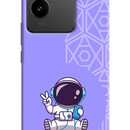Cute Astronaut Chilling Vivo T2 Pro 5G Hard Case Back Cover by Casekaro