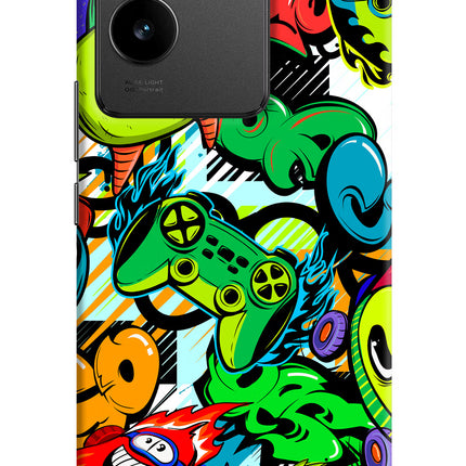 Game Doodle Vivo T2 Pro 5G Hard Case Back Cover by Casekaro