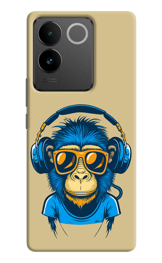 Monkey Headphone Vivo T2 Pro 5G Hard Case Back Cover by Casekaro