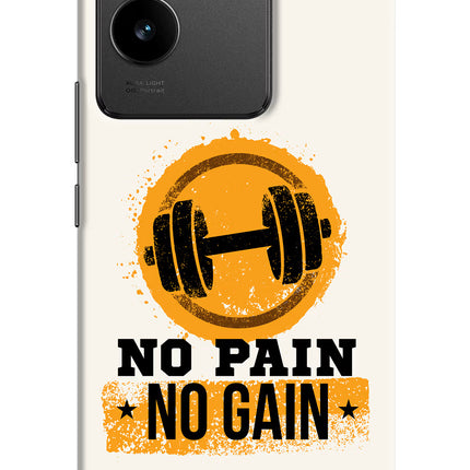 No Pain No Gain Vivo T2 Pro 5G Hard Case Back Cover by Casekaro