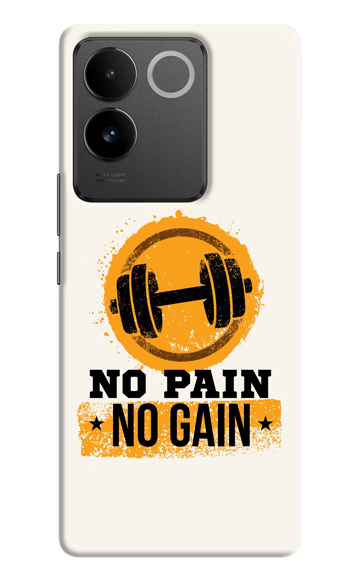 No Pain No Gain Vivo T2 Pro 5G Hard Case Back Cover by Casekaro