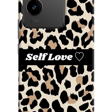 Leopard Print Self Love Vivo T2 Pro 5G Hard Case Back Cover by Casekaro