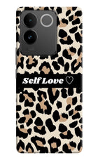 Leopard Print Self Love Vivo T2 Pro 5G Hard Case Back Cover by Casekaro
