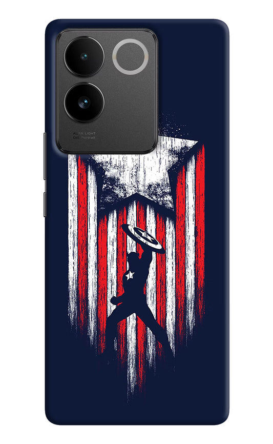 Captain America Marvel Art Vivo T2 Pro 5G Hard Case Back Cover by Casekaro