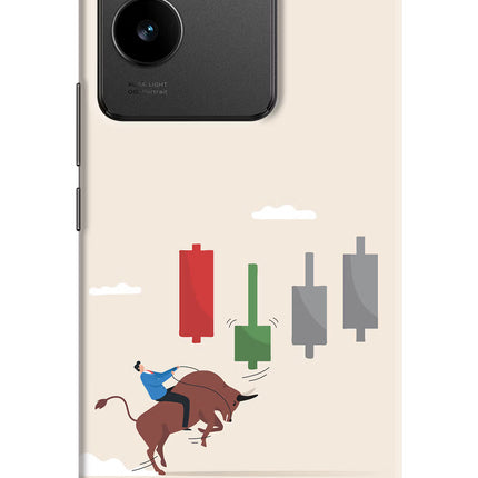 Bull Trading Momentum Vivo T2 Pro 5G Hard Case Back Cover by Casekaro