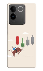 Bull Trading Momentum Vivo T2 Pro 5G Hard Case Back Cover by Casekaro