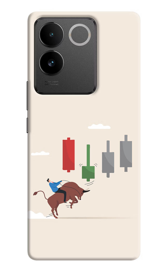 Bull Trading Momentum Vivo T2 Pro 5G Hard Case Back Cover by Casekaro