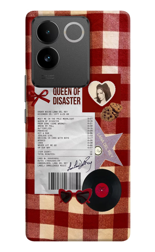 Queen of Disaster Vivo T2 Pro 5G Hard Case Back Cover by Casekaro