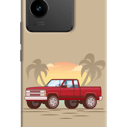 Desert Classic Drive Vivo T2 Pro 5G Hard Case Back Cover by Casekaro