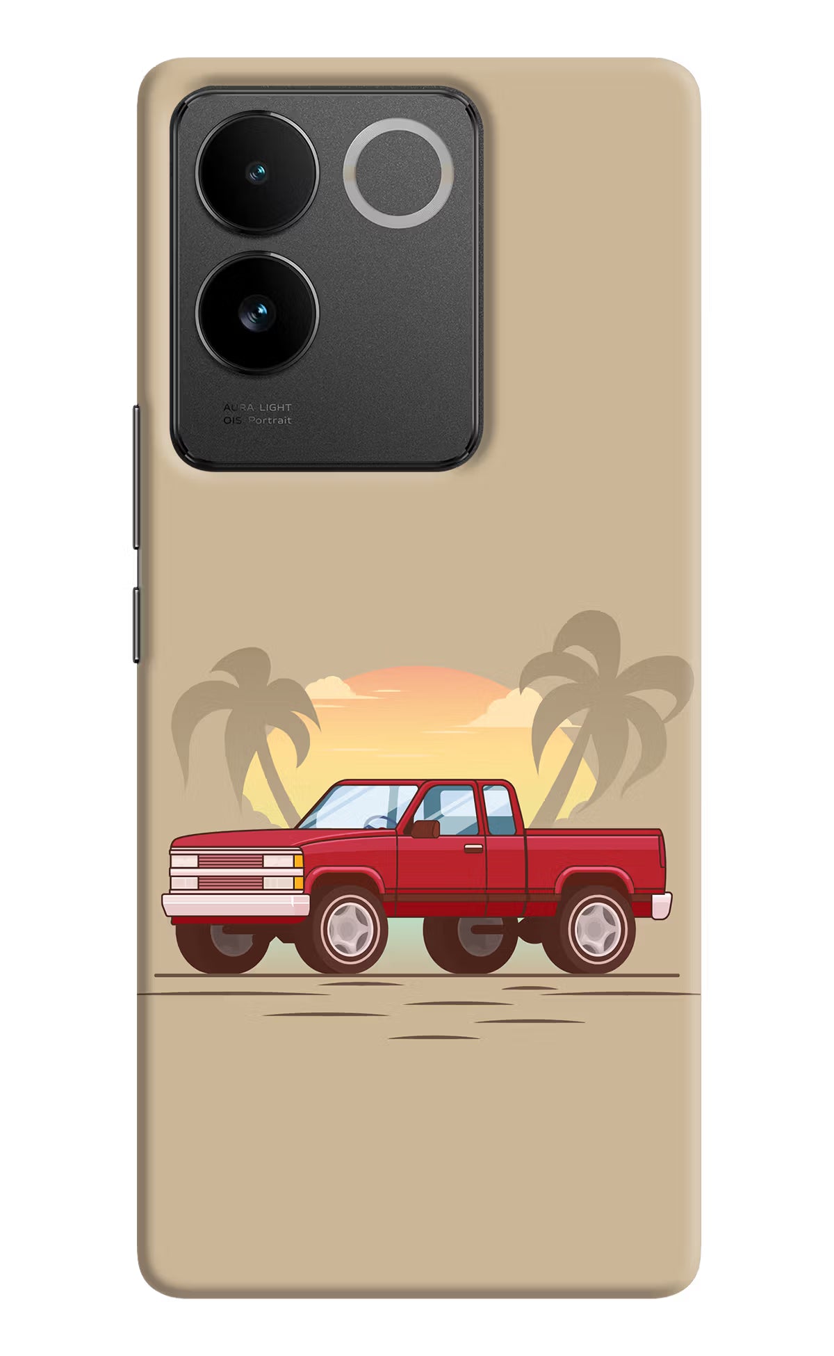 Desert Classic Drive Vivo T2 Pro 5G Hard Case Back Cover by Casekaro