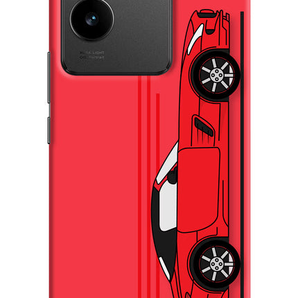 Red Velocity Vivo T2 Pro 5G Hard Case Back Cover by Casekaro