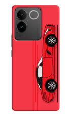 Red Velocity Vivo T2 Pro 5G Hard Case Back Cover by Casekaro