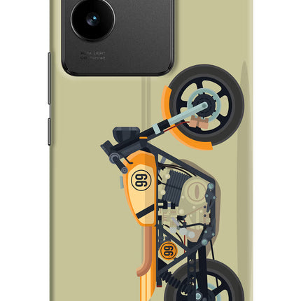 Vertical Speedster Vivo T2 Pro 5G Hard Case Back Cover by Casekaro