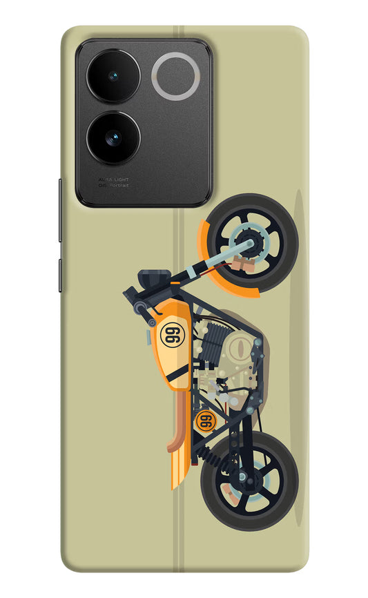 Vertical Speedster Vivo T2 Pro 5G Hard Case Back Cover by Casekaro