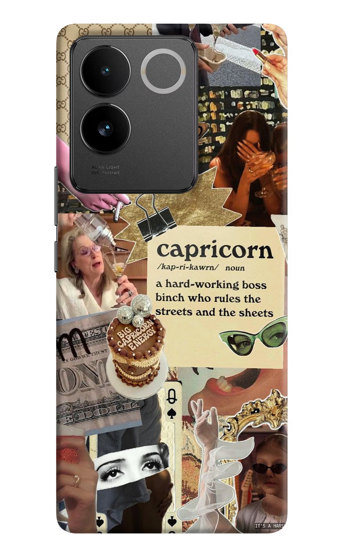 Capricorn Zodiac Vivo T2 Pro 5G Hard Case Back Cover by Casekaro