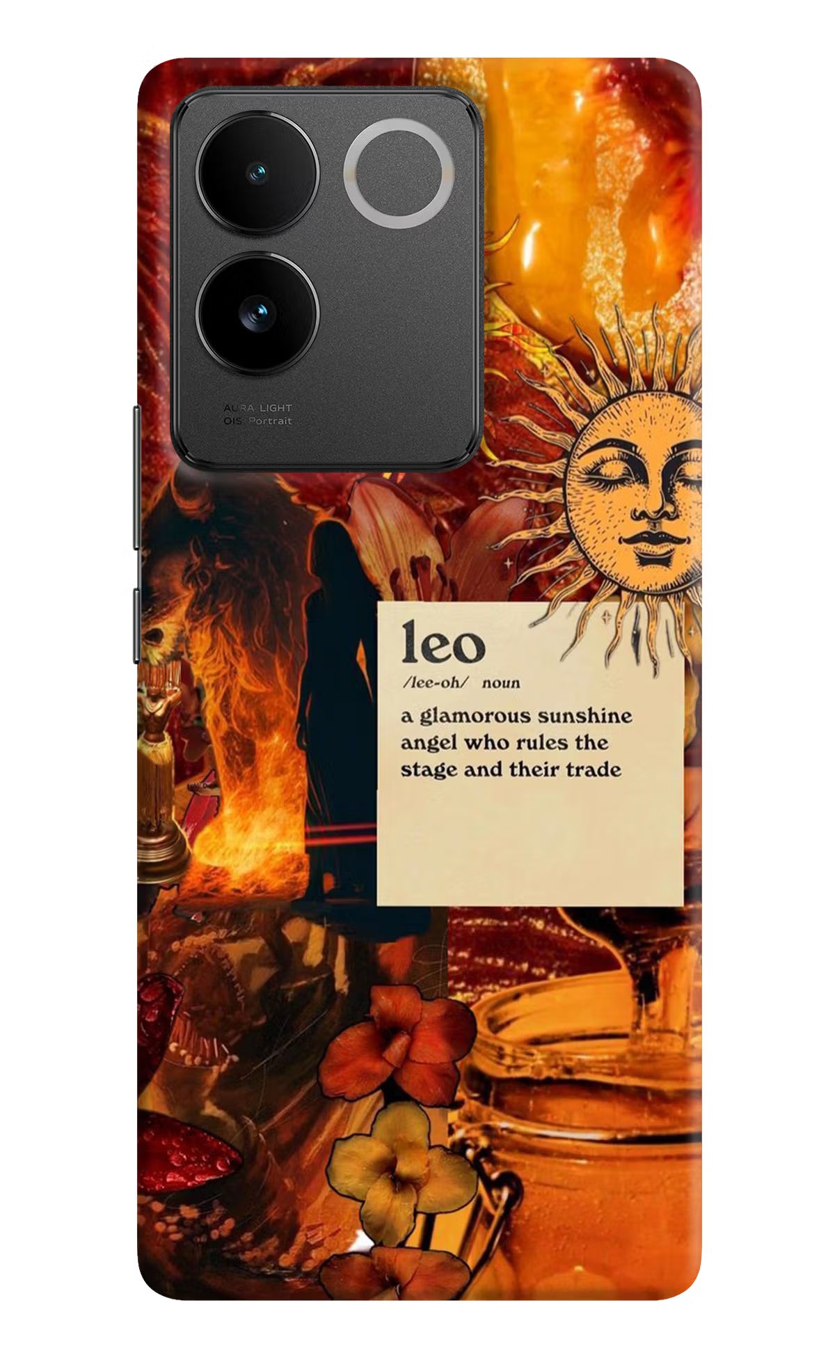 Leo Zodiac Vivo T2 Pro 5G Hard Case Back Cover by Casekaro