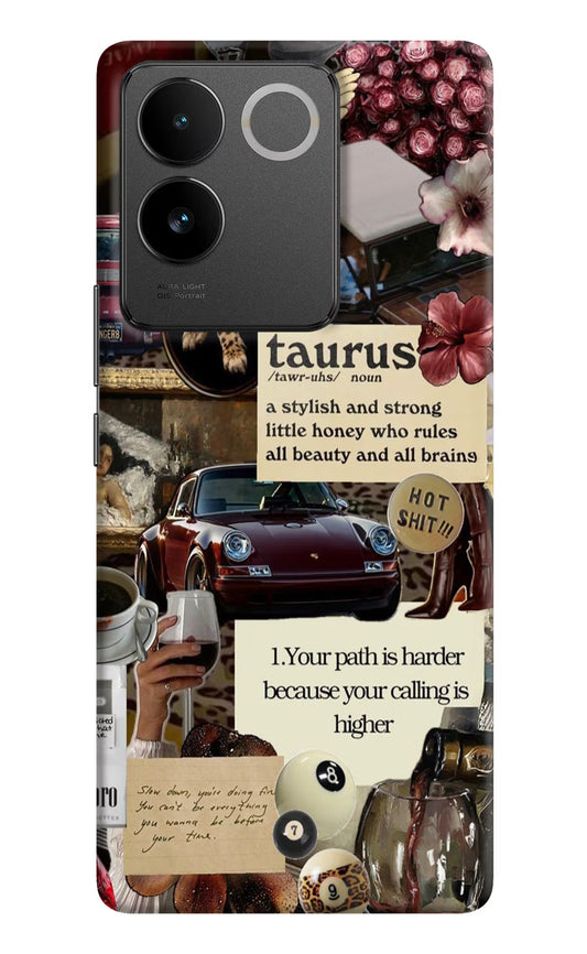 Taurus Zodiac Vivo T2 Pro 5G Hard Case Back Cover by Casekaro