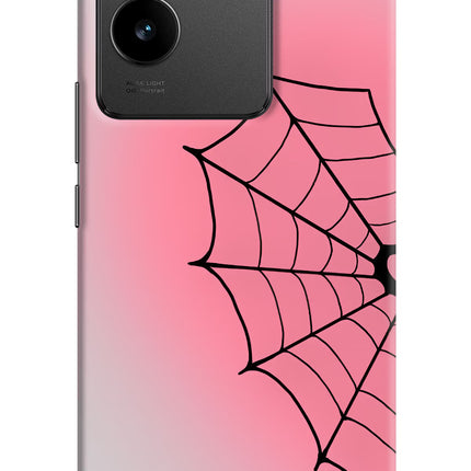Pink Web Vivo T2 Pro 5G Hard Case Back Cover by Casekaro