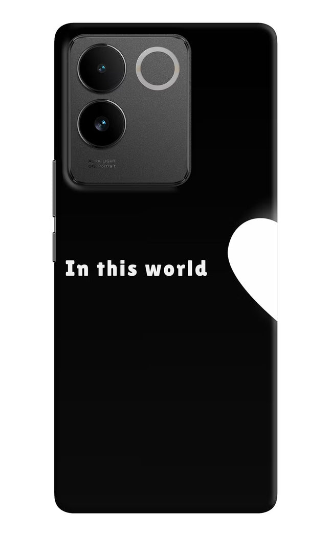 This World Vivo T2 Pro 5G Hard Case Back Cover by Casekaro