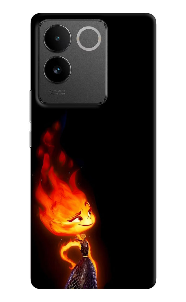 Ember Flame Vivo T2 Pro 5G Hard Case Back Cover by Casekaro