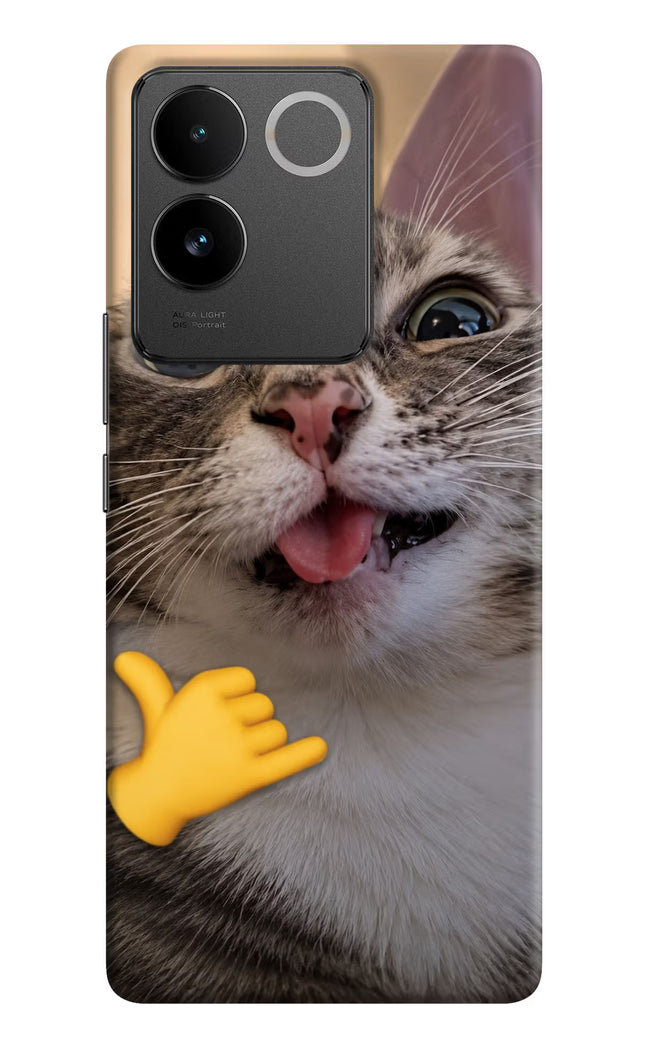 Silly Cat Call Vivo T2 Pro 5G Hard Case Back Cover by Casekaro
