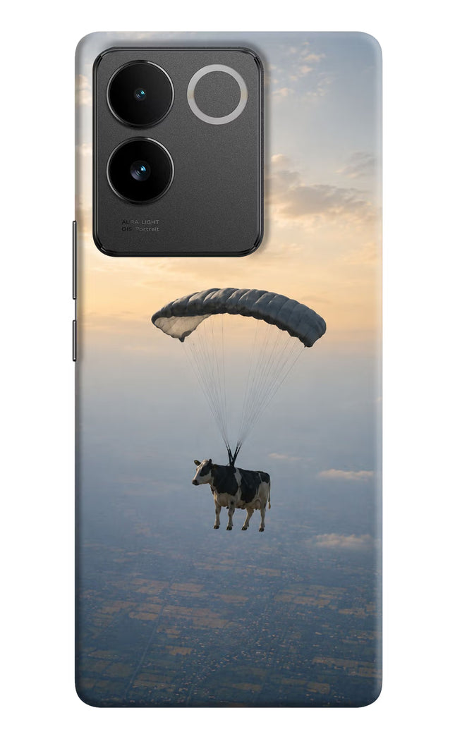 Skydiving Cow Vivo T2 Pro 5G Hard Case Back Cover by Casekaro