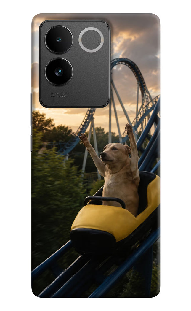 Rollercoaster Dog Vivo T2 Pro 5G Hard Case Back Cover by Casekaro
