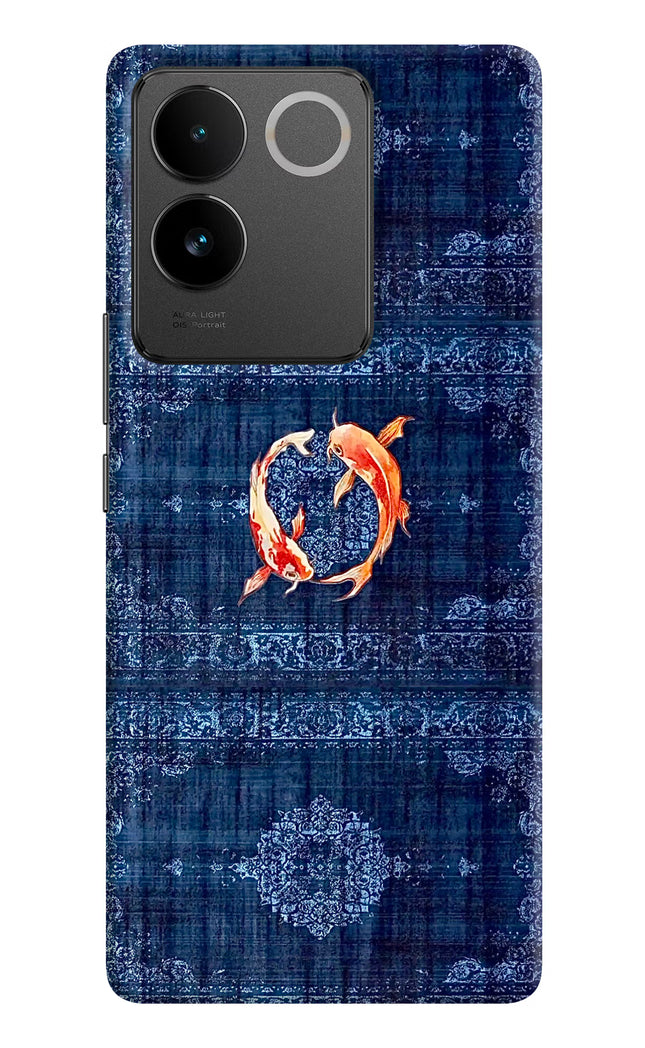 Koi Blue Vivo T2 Pro 5G Hard Case Back Cover by Casekaro
