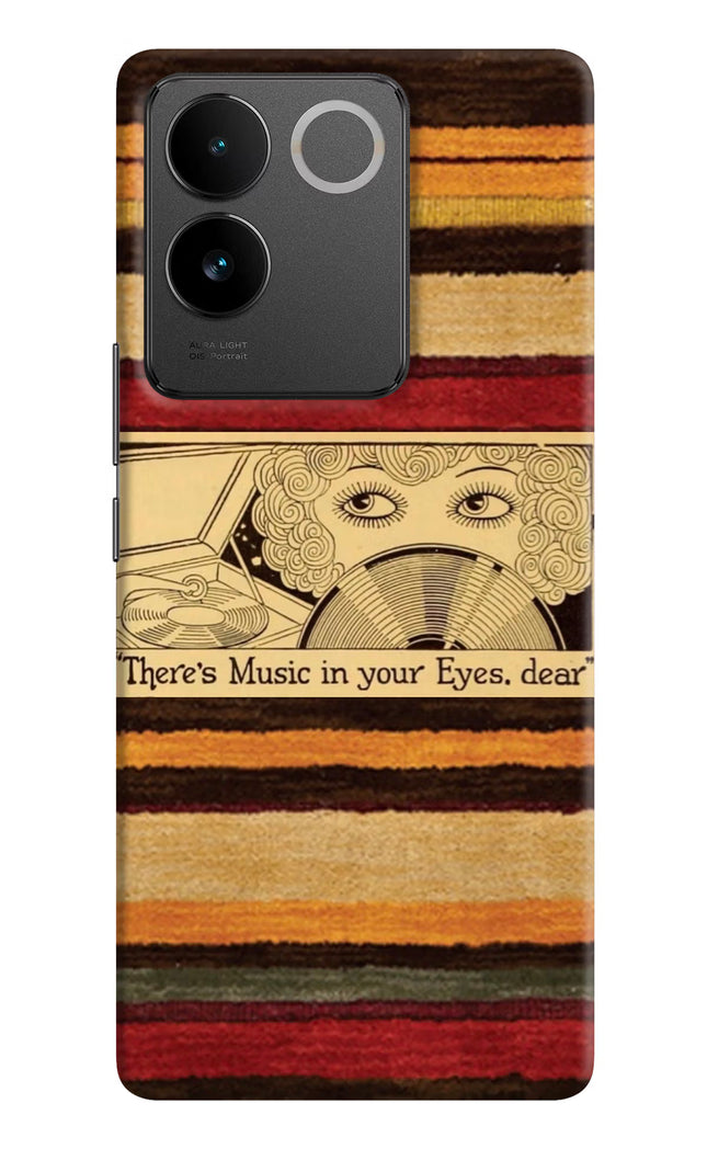Vinyl Stripes Vivo T2 Pro 5G Hard Case Back Cover by Casekaro