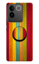 Multicolor Wooden Vivo T2 Pro 5G Pop Case by Casekaro