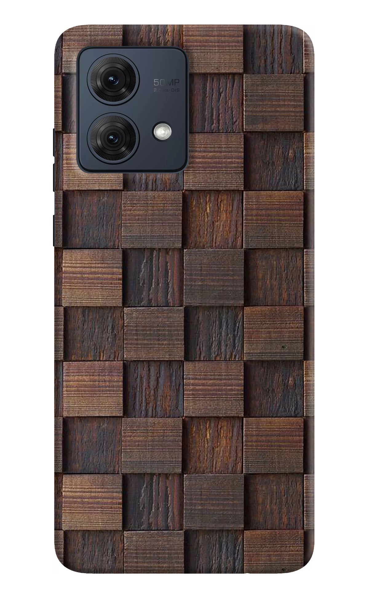 Wooden Cube Design Moto G54 5G Back Cover