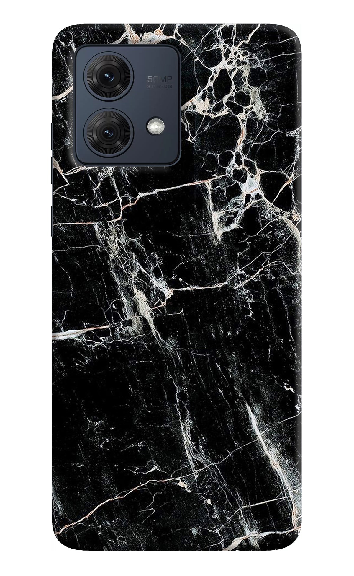 Black Marble Texture Moto G54 5G Back Cover