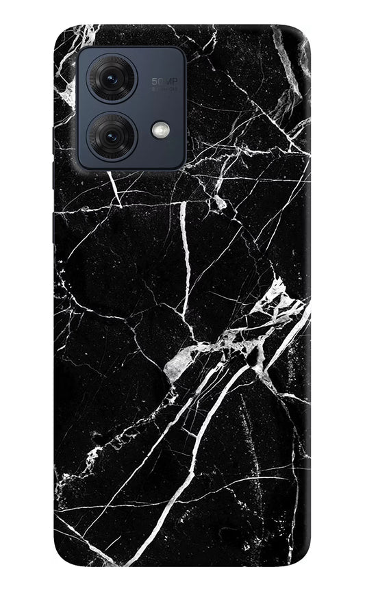 Black Marble Pattern Moto G54 5G Hard Case Back Cover by Casekaro